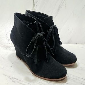 Dolce Vita Wedge Lace Up Booties
